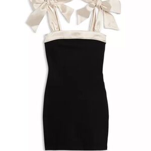 Katie J NYC -TWEEN EDELINE CONTRAST TIE SHOULDER DRESS size L (12) nwt